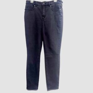 Eddie Bauer Women 12 Slightly Curvy High Rise Skinny Jeans Stretch Charcoal